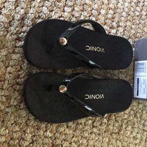 Brand new black Vionic sandals. Size 7